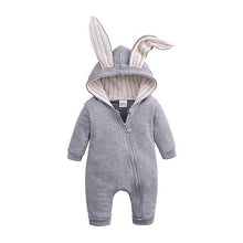 Load image into Gallery viewer, Winter Baby Rompers Newborn Boys Girls Clothes Rabbit Ear Hooded Jumpsuit infant In Luxury Rabbit Design

