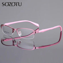 Load image into Gallery viewer, Optical Eyeglasses Frame Women Computer Eye Glasses Spectacle Frame For Women&#39;s Transparent Clear Lens Female  YQ052
