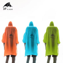 Load image into Gallery viewer, 3F UL Gear Single Person Poncho Ultralight Hiking Cycling Raincoat Outdoor Awning Camping  15D Silicone 210T
