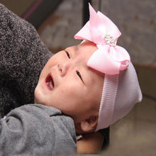 Load image into Gallery viewer, Cute Newest Newborn Baby Girl Comfy Bowknot Cap Elegant Beanie Design Fashionable Babies  Hat
