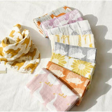 Load image into Gallery viewer, Baby Blankets Newborn Soft Organic Cotton Baby Blanket Muslin Swaddle Wrap Feeding Burp Cloth
