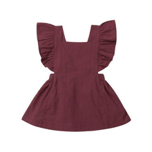 Load image into Gallery viewer, Modern Summer Casual Cute Infant Kids Baby Girl Summer Color Ruffle Princess Party Dress Clothes
