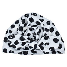 Load image into Gallery viewer, Cute Soft Cotton Knot Printed Rabbit Ears Turban Hat Indian Flower Cap for Baby Girls Accessories
