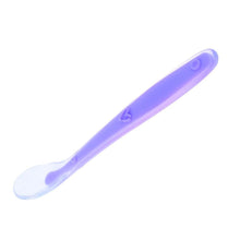 Load image into Gallery viewer, Baby Spoons Feeding Dishes Tableware For Children Flatware Cutlery Spoon Silicone Tools-for-patchwork Lot Soup Ladle
