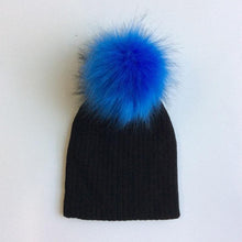 Load image into Gallery viewer, Trend New Winter Children Boy Girl Crochet Artificial Pompom Hat Knitted Toddler Kids Caps With Pompon Baby Beanie For Girls and Boys
