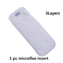 Load image into Gallery viewer, Comfortable Reusable One Size Pocket Adjustable Baby Nappies Inner Cloth Breathable Diaper
