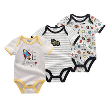 Load image into Gallery viewer, 3PCS/Set Modern Fashion Baby Clothes Bodysuits Baby Clothes Unicorn Clothing Unisex 0-12M Baby Bodysuits Romper and Jumpsuit Set For Kids and Baby

