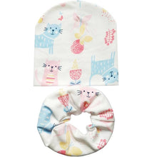 Load image into Gallery viewer, Modern Cartoon Cotton Baby Hat Winter Baby Girls Hat Newborn Boys Hats Kids Cap Scarf Set Children Beanies For Kids With Scarf
