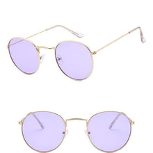 Load image into Gallery viewer, Leon Elegant Unisex Woman and Man Classic Round  Sunglasses Designer Glasses Lady Round Luxury Retro Sunglasses With Vintage Mirror Oculos De Sol Gafas
