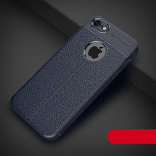 Load image into Gallery viewer, Soft Silicone Leather Flexible Back Cover for iPhone 6 Shockproof Case For iPhone Case Luxury Leather Soft For iPhone 5s Cover Luxury Men Black Business Case For Iphone
