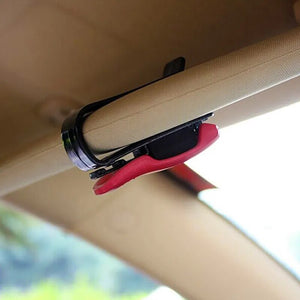 Universal Car Auto Sun Visor Glasses Box Sunglasses Clip Card Ticket Holder Fastener Pen Case Eyeglasses Accessories