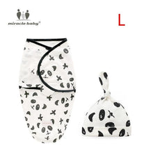 Load image into Gallery viewer, Baby Swaddle Blanket With Cap Swaddle Wrap Swaddling bag  Baby Sleeping Bag
