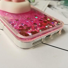 Load image into Gallery viewer, 3D  Cat Case For Iphone 5s Se 7 7 Plus Case Liquid Quicksand Glitter Silicone Case For Iphone 8 8 Plus X 6 6s Cover  Rubber Silicone Phone Case
