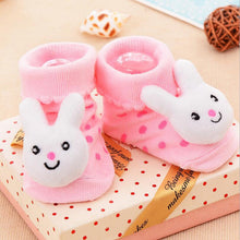 Load image into Gallery viewer, Cotton Baby Socks Rubber Anti Slip Boy Girl Floor Kids Toddlers Autumn Spring Cartoon Infant Newborn Sock
