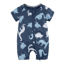 Load image into Gallery viewer, Modern Printed Newborn Baby Short Sleeved Cotton Jumpsuit Infant Cartoon Animal Costumes Clothing For Girls and Boys Kids
