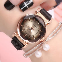 Load image into Gallery viewer, Women Watch Gradient Dial Milan Strap Luxury Fashion Ladies Watch Women Dress Watches Party Decoration Gifts For Women and Girls

