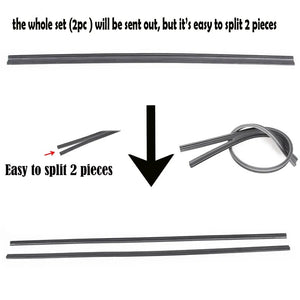 2Pcs/lot Universal AAA Grade Auto Vehicle Insert Soft Rubber Strip Refill For Frameless Wiper Blades 6mm 26" 24" Car Accessories