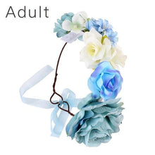 Load image into Gallery viewer, Luxury Handamde Mommy and Baby  Flower Headband Large Flower Crown Mother Kids Flowers  Headwear For Celebration
