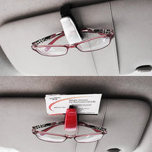 Load image into Gallery viewer, Universal Car Auto Sun Visor Glasses Box Sunglasses Clip Card Ticket Holder Fastener Pen Case Eyeglasses Accessories
