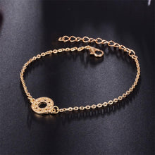 Load image into Gallery viewer, Fashion Bohemia Leaf Round Knot Cuff Bangle Gold Chain Charm Bracelet  for Women Simple Geometric Bracelets Luxury Jewelry
