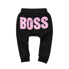 Load image into Gallery viewer, Modern Printed Baby Letter BOSS Pants Cotton Baby Pants / Casual Trousers for Boy and Girl Clothes
