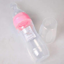 Load image into Gallery viewer, Baby Bottle Leak-proof Food Dispensing Spoon Juice Cereal Feeding Bottle Spoon Food Supplement Bottles For Kids In Modern Design
