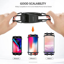 Load image into Gallery viewer, Black Bike Phone Holder Universal Motorcycle Bicycle Mobile Cell Phone Handlebar Stand
