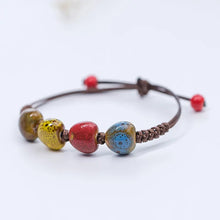 Load image into Gallery viewer, Love stone women&#39;s ceramic bracelet Female hand-woven couple small wholesale jewelry #5347
