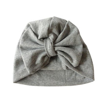 Load image into Gallery viewer, Baby Girl Hat Cotton Big Bow Cap For Baby Girls 2 Layer Butterfly Kids Caps Baby Beanie Winter Children's Hats
