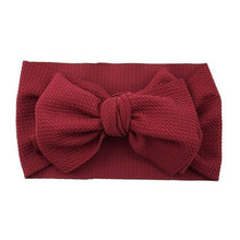 Load image into Gallery viewer, Fashion Trend Big Modern Baby Bow Accessories For Toddler Girls In Solid Bow Hairband Stretch Turban Knot Head Wrap Color  for Kids

