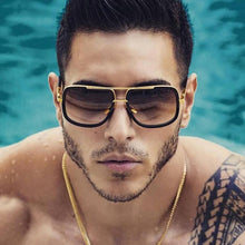 Load image into Gallery viewer, Luxury Square Gold Metal Frame Woman and Man Unisex Top Oversized Big Frame Elegant Sunglasses For Summer  NEW 2020 Edition
