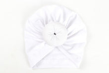 Load image into Gallery viewer, Newborn Toddler Baby Girl Turban Cotton Beanie Hat Warm Soft Cap Solid Knot Soft Wrap In Modern Style
