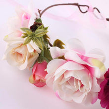 Load image into Gallery viewer, Modern Flower Headband Newborn  Matching Flower Crown for Mother Kids  Hair Band Accessories
