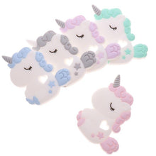 Load image into Gallery viewer, Unicorn Silicone Baby Teether Cartoon Animal BPA Free Rodents Teething  Shower Gifts Koala Penguin Owl Fox For Kids
