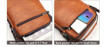 Load image into Gallery viewer, JEEP BULUO Multi-function Business Handbags Men New Man&#39;s Shoulder Bag Large Capacity Leather Messenger Bag Crossbody Big Brand
