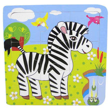 Load image into Gallery viewer, 1 Pcs Animal Wooden Puzzles For Children In Wooden 3D Mosaic Puzzles Kids Educational Toys Design  For Baby Birthday Gifts
