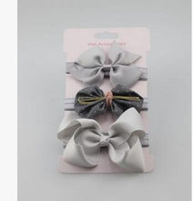 Load image into Gallery viewer, Handmade Vintage Retro Baby Elastic flower Headband Bowknot Hairband Toddler Infants For Baby
