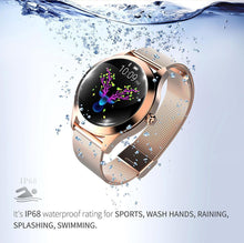 Load image into Gallery viewer, STEVVEX  IP68 Waterproof Luxury Elegant Smart Watch For Women Lovely Bracelet Heart Rate Monitor Sleep Monitoring Smartwatch Connect
