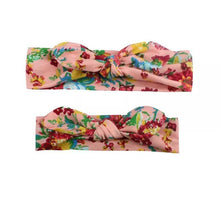 Load image into Gallery viewer, Mother &amp; Baby Headbands Print Floral Elastic Hair Bands Parent-Child Hair Accessories Bow For Baby Girls Bow in Modern Design
