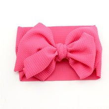 Load image into Gallery viewer, Adjustable Big Bow Headwrap  Top Knot Headbands Over Sized Bow Hair Turban for Newborn Girl
