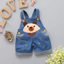 Load image into Gallery viewer, Modern Cartoon Baby Clothing Boys &amp; Girls Jeans Overalls Shorts Toddler Infant Rompers For Kids In Fashion Deisgn
