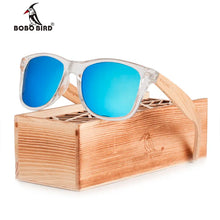 Load image into Gallery viewer, BOBO BIRD Coated Sunglasses for Men and Women Polarized Bamboo Holder Sun Glasses With Wood Gifts Box Cool Beach Oculos
