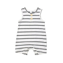Load image into Gallery viewer, Summer Clothing Newborn Infant Baby Boy/Girl Striped Romper Sleeveless Outfit Jumpsuit Pajamas
