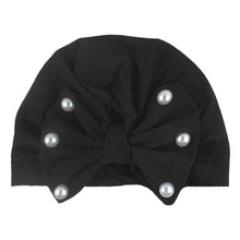 Load image into Gallery viewer, Modern Baby Hats Cute Rabbit Bow Knot with Pearls Baby Girl Hat with Pearls  for Kids In Diamond Luxury Style
