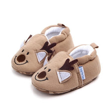 Load image into Gallery viewer, Newborn Baby First Walker Girls Boy Shoes Cartoon Animals Cotton Shoe Toddler Soft Sole Anti-slip Infant Shoes
