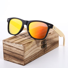 Load image into Gallery viewer, New Pink Sunglasses Wood Bamboo Sunglasses Fashion Mirror Sunglasses Brand Designer Glasses For Women and Men With UV400 Protection
