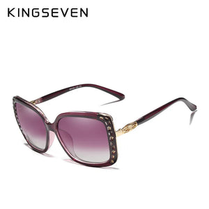 KINGSEVEN 2021 Women's Fashion Brand Designer Polarized Sunglasses Butterfly Frame Summer Gradient Lens Sun glasses Retro 7215