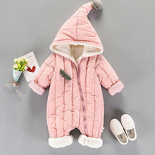 Load image into Gallery viewer, Newborn Infants Baby girls/boys Warm Hooded Jumpsuit Jacket Baby wear Clothing sets For Boys And Girls Winter Coat Jumpsuit in Several Sizes
