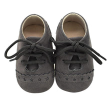 Load image into Gallery viewer, Newborn Baby Shoes Girls Boys Soft Warm Leather Prewalker Anti-slip Shoes Canvas Sports Sneakers Footwear Shoes
