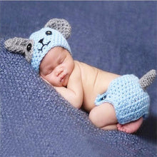Load image into Gallery viewer, Modern Baby Cap Deer Design Handmade Crochet Deer Costume Set Knitted Hats And Toy For Girls and Boys Kids
